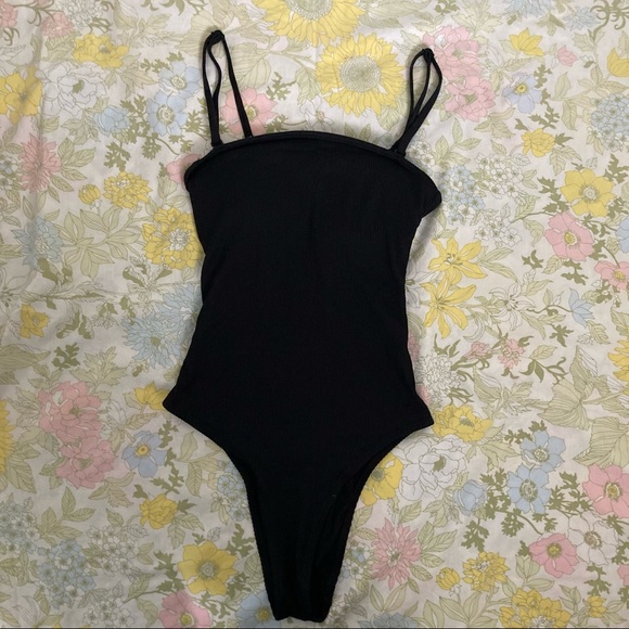 aerie Other - aerie Ribbed Black One Piece Swimsuit
